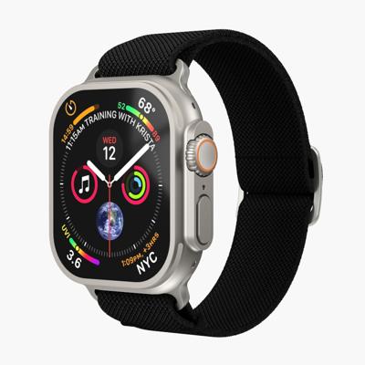 Vonmählen Classic Nylon Loop For Apple Watch 44 - 45 - 46 - 49mm One Size Black