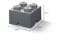 Room Copenhagen LEGO Storage Brick 4 Grijs opbergdoos - thumbnail