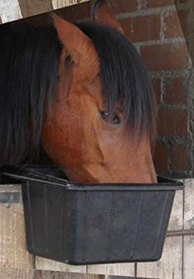 Rubber ophangvoerbak, zwart, 25L Rubber ophangvoerbak, zwart, 25L