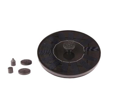 Vijverfontein Solar Zwart Ø16cm