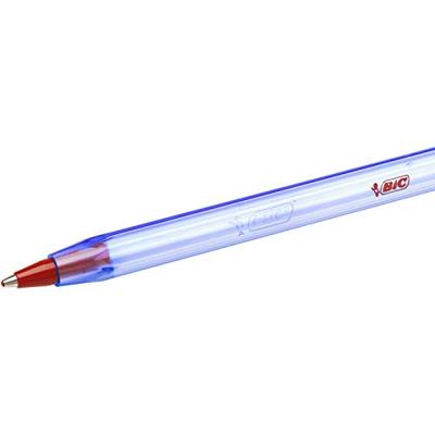 Pen Bic Cristal Soft Rood Transparant 1-2 mm 50 Onderdelen (50 Stuks)