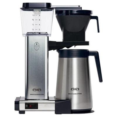 Moccamaster KBGT Polished Silver Koffiemachine met Thermoskan - Filterkoffie - Zilver