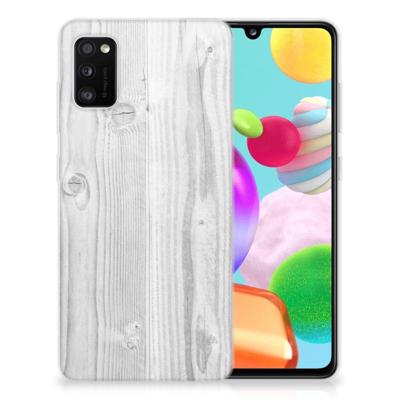 Samsung Galaxy A41 | Bumper Hoesje | White Wood