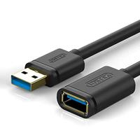 UNITEK Y-C458GBK USB-kabel USB 3.2 Gen 1 (3.1 Gen 1) 1,5 m USB A Zwart - thumbnail