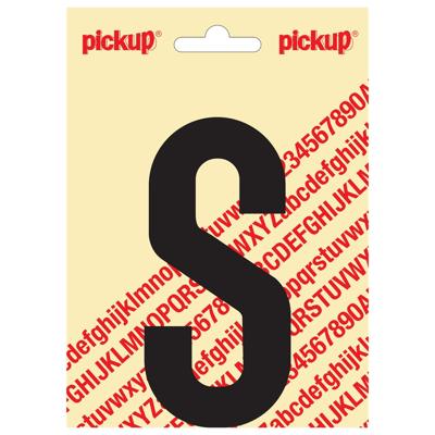 Plakletter Nobel Sticker zwarte letter S zwart Pickup - Pickup