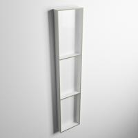 MONDIAZ EASY Nis 149,5x29,5cm in solid surface kleur Army | Talc. 3 vakken geschikt voor in- of opbouw - thumbnail