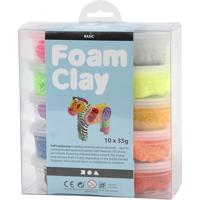 Creativ Company Foam klei - basiskleuren, 10x35gr - thumbnail