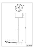 Trio VloerlampKorba - 401200101 - thumbnail