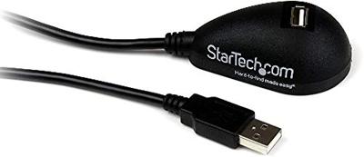 USB-kabel Startech USB3SEXT5DKB Zwart