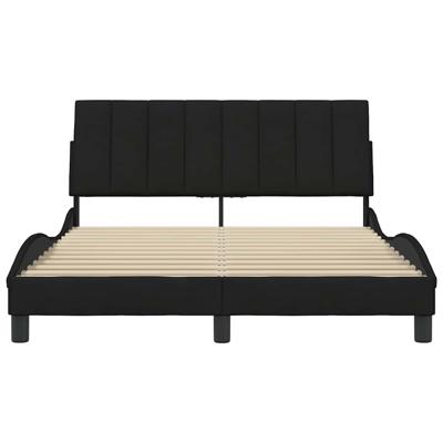 Bedframe zonder matras "Hanko" stof zwart 160x200 cm