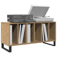 Platenkast met plank artisanaal eikenkleurig 100 x 38 x 48 cm - thumbnail