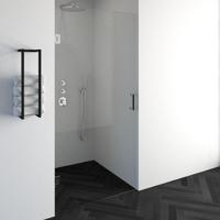 BRAUER Void nisdeur helder glas 100x200 omkeerbaar incl. glascoating chroom GS-VON1H100200CE - thumbnail