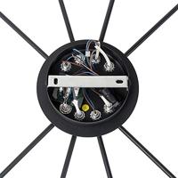 QAZQA Moderne plafondlamp zwart met goud 8-lichts - Athens Wire - thumbnail