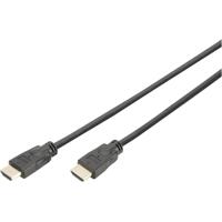 Digitus DK-330123-050-S HDMI-kabel HDMI Aansluitkabel HDMI-A-stekker 5.00 m Zwart 4K UHD, Audio Return Channel (ARC), Afgeschermd - thumbnail