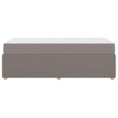 Bedframe met matras met matras Taupe 80 x 200 cm Stof