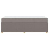 Bedframe met matras met matras Taupe 80 x 200 cm Stof - thumbnail