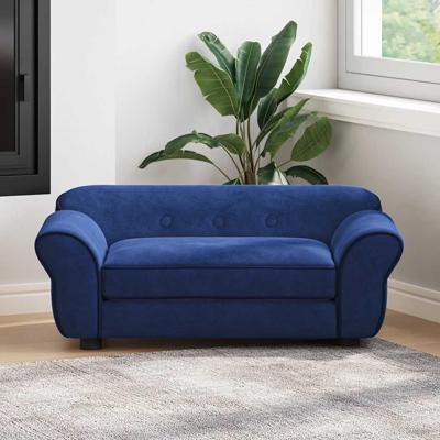 VidaXL Hondenbank 72x45x30 cm pluche blauw VidaXL Hondenbank 72x45x30 cm pluche blauw