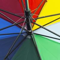 VidaXL Paraplu automatisch inklapbaar 124 cm meerkleurig - thumbnail