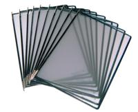 Zichtpaneel Tarifold A4 verticaal zwart 10 stuks - thumbnail