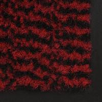 Droogloopmat rechthoekig getuft 60x90 cm rood - thumbnail