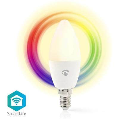 SmartLife Multicolour Lamp | Wi-Fi | E14 | 470 lm | 4.9 W | RGB + Instelbaar Wit | Android / IOS | Kaars