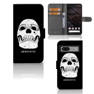 Telefoonhoesje met Naam Google Pixel 7A Skull Eyes Telefoonhoesje met Naam Google Pixel 7A Skull Eyes