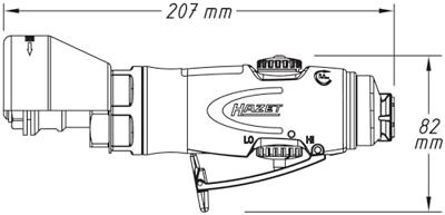 HAZET Doorslijpmachine 9033-10 · Lengte: 207 mm - thumbnail