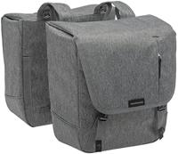 New Grijze nova double - dubbele fietstas, waterafstotend, 32l - thumbnail
