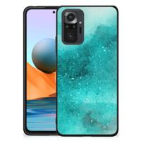 Kleurrijke Telefoonhoesje Xiaomi Redmi Note 10 Pro Painting Blue - thumbnail