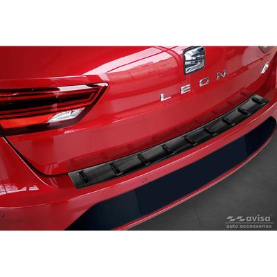 Zwart RVS Bumper beschermer passend voor Seat Leon ST (5F) 2013-2017 & Facelift 2017-2020 'STRON AV254011 Zwart RVS Bumper beschermer passend voor Seat Leon ST (5F) 2013-2017 & Facelift 2017-2020 'STRON AV254011