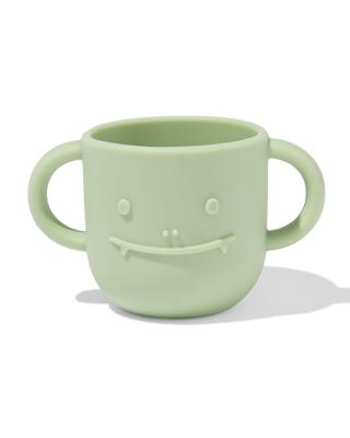 HEMA Kinderbeker 150ml siliconen monster groen (mintgroen)
