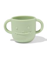 HEMA Kinderbeker 150ml siliconen monster groen (mintgroen) - thumbnail