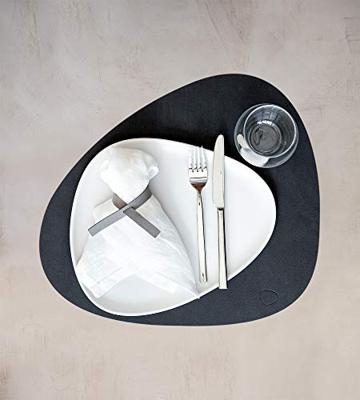 LIND DNA - Dinner Mat Curve - Placemat 37x44cm Nupo Black