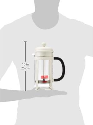 Bodum 1908-913 - KOFFIEZETAPPARAAT - JAVA French Press Koffiezetapparaat Wit 1 L