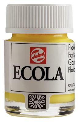 Ecola Plakkaatverf Fles 16 ml - Citroengeel (Primair) 205