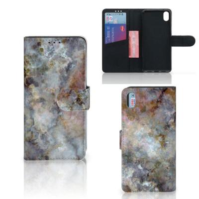 Xiaomi Redmi 7A | Bookcase | Marmer Grijs Xiaomi Redmi 7A | Bookcase | Marmer Grijs