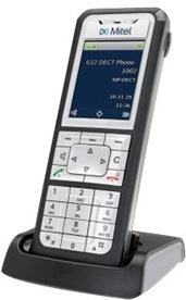 Mitel 612 DECT-telefoon Zwart, Zilver