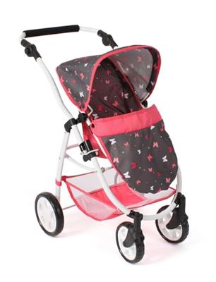 Combi-poppenwagen Emotion - Vlinders Koraal