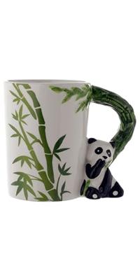 Panda bamboe - Gevormd Handvat Keramiek Mok