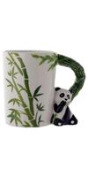 Panda bamboe - Gevormd Handvat Keramiek Mok - thumbnail