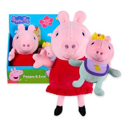 Peppa Pig & Baby Set Pluche 2-delig