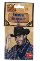 Western bandana/halsdoek blauw - thumbnail