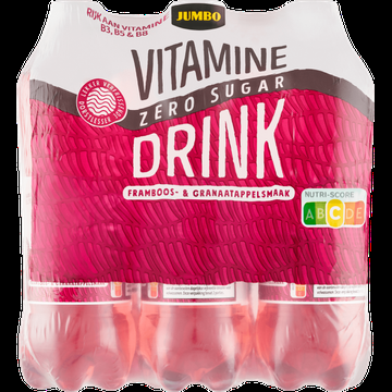 Jumbo Vitaminedrink Zero Sugar Framboos & Granaatappelsmaak 6 x 500ML