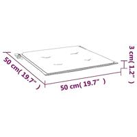 Tuinstoelkussens 6 st 50x50x3 cm oxford stof taupe - thumbnail