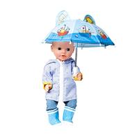 Heless Poppen regenjas dubbelzijdig, 28-35 cm - thumbnail