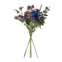 Boeket kunstbloemen - paars - 60 cm - thumbnail