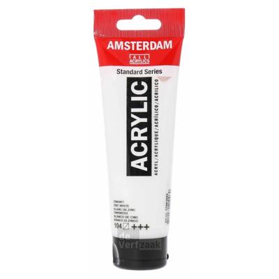 Royal Talens Amsterdam Acrylverf 120 ml - Zinkwit 104