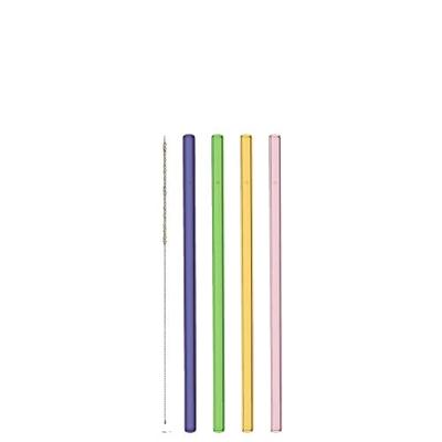 Leonardo Ciao Glazen Rietjes met borstel 20cm, per 4 Leonardo Ciao Glazen Rietjes met borstel 20cm, per 4