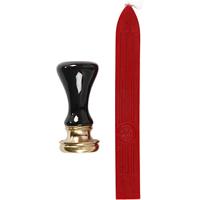 Creativ Company Zegel set, d 17 mm, rood, 1 set - thumbnail