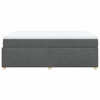 Boxspring met matras stof donkergrijs 160x200 cm - thumbnail